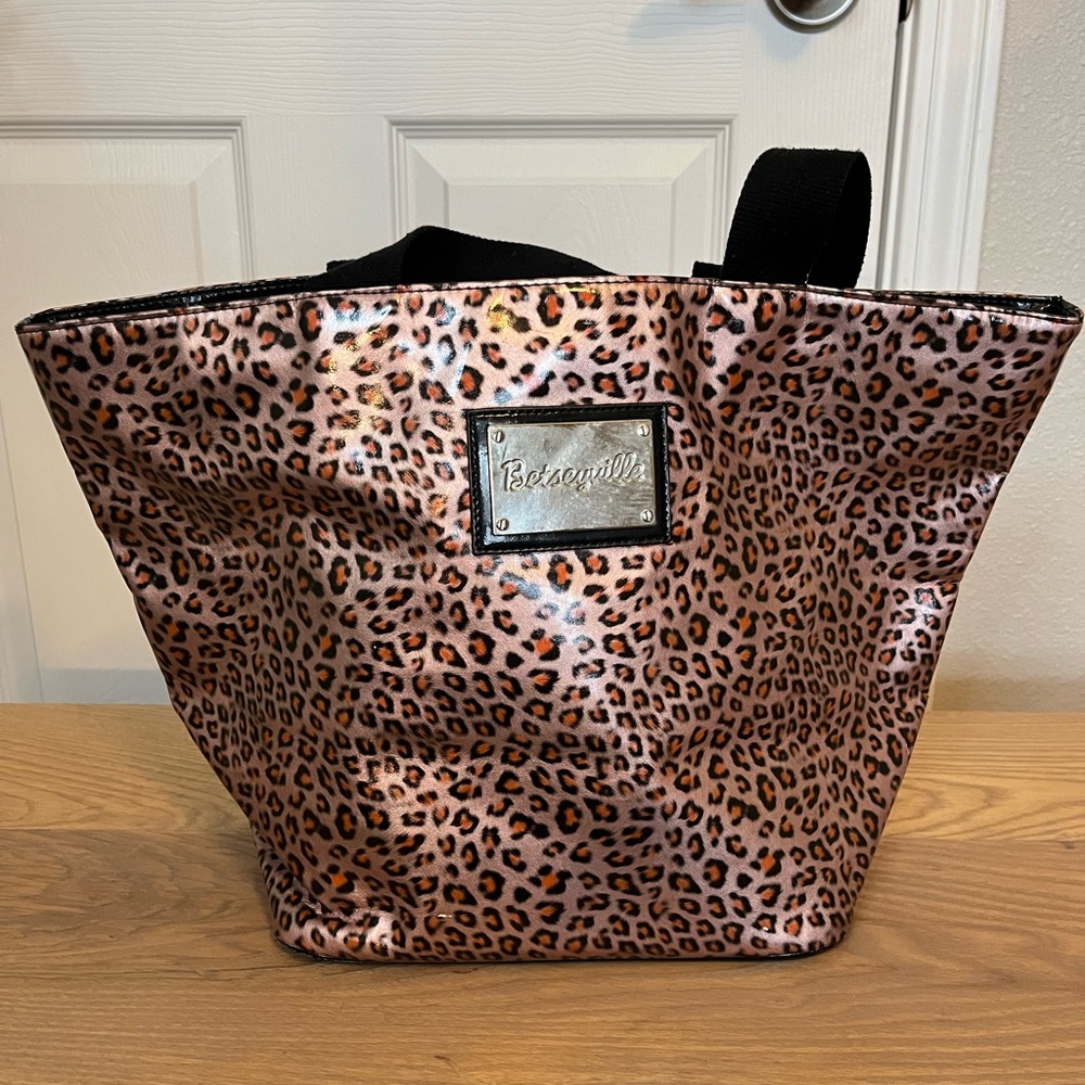 Betsey Johnson Leopard Print Tote Bag